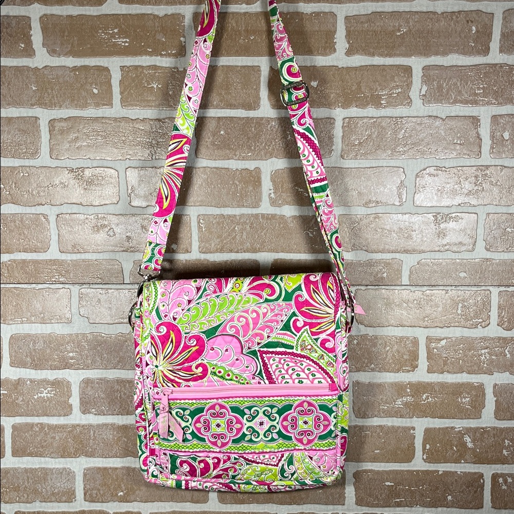 Vera Bradley Pinwheel Pink hipster messenger bag cottagecore Y2K crossbody